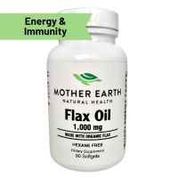 Mother Earth's Flax Oil 1000mg Softgels